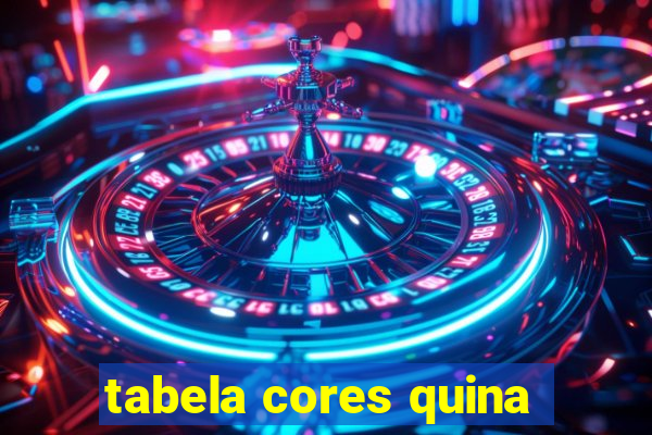 tabela cores quina